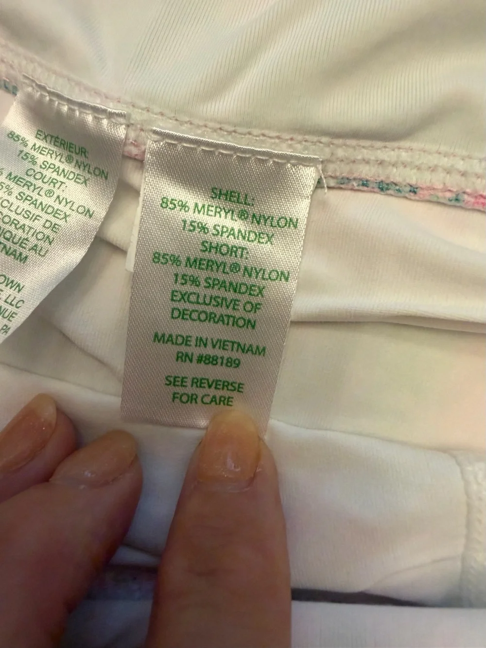 Lilly Pulitzer Fern Luxletic Ruffle Skort M Always Worth It Pink Green Palm